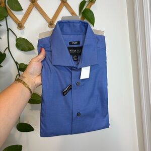 KENNETH COLE Awearness Slim Fit 80’s 2-ply Cotton Break Resistant Button Up